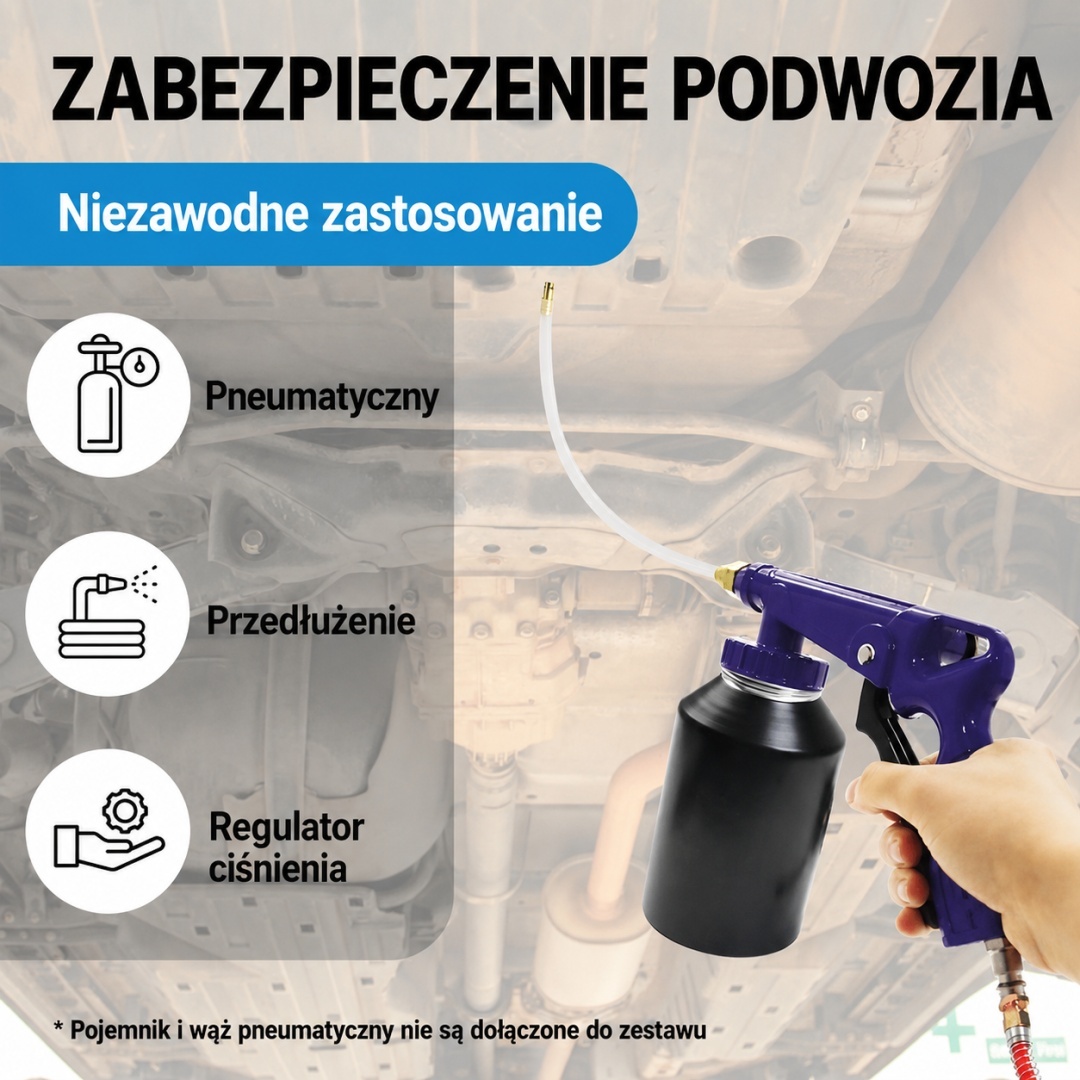 Pneumatická pistole na ochranu podvozků BITUXX M19631